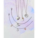 Moon & Back sterling silver moon and star pendant with cubic zirconia - British product