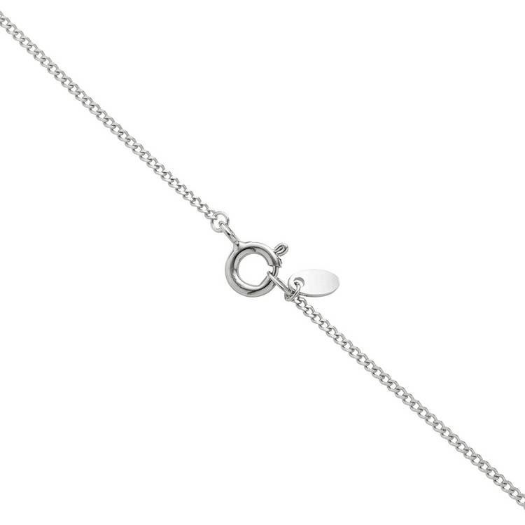 Moon & Back sterling silver moon and star pendant with cubic zirconia - British product