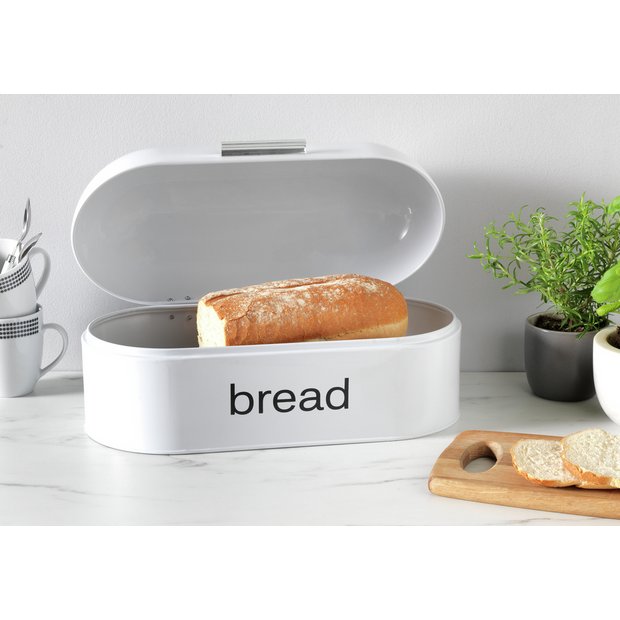 Argos Home domed bread bin white - British product