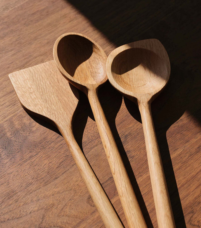 The Conran Shop oak Istria salad servers (British brand)