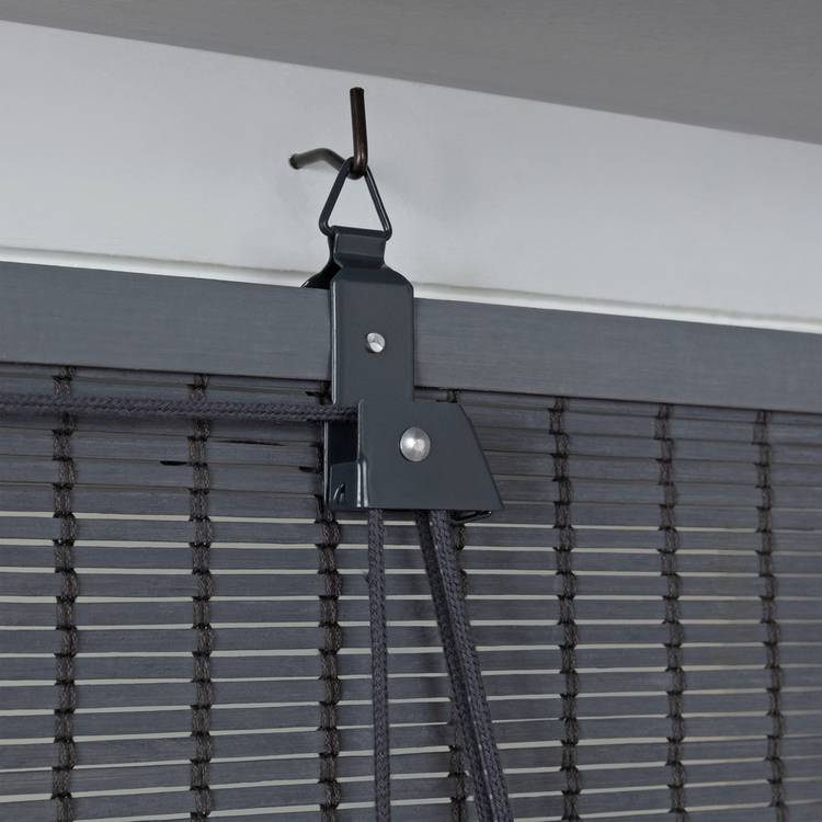 Habitat bamboo roller blind grey 90cm - British product