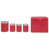 Argos Home kitchen storage set poppy red 5 piece (British brand)