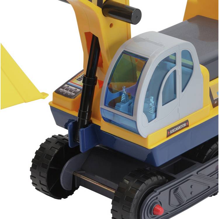 Chad Valley foot to floor excavator ride-on toy - British product