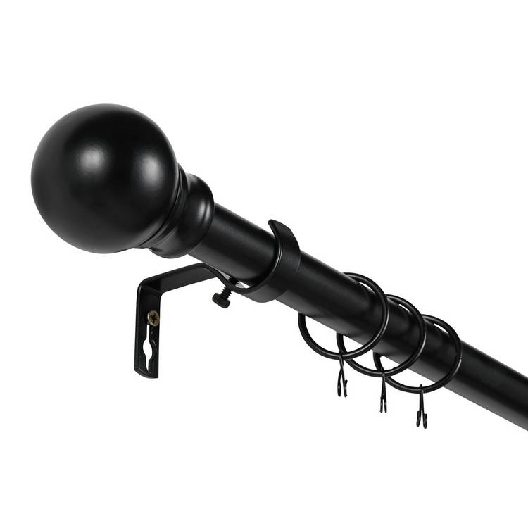 Argos Home black extendable curtain pole 110-300cm - British product