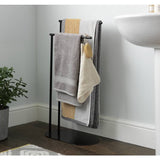 Habitat freestanding towel rail in matt black (British brand)
