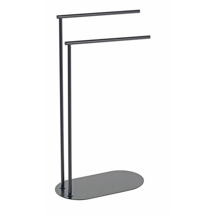 Habitat freestanding towel rail in matt black (British brand)