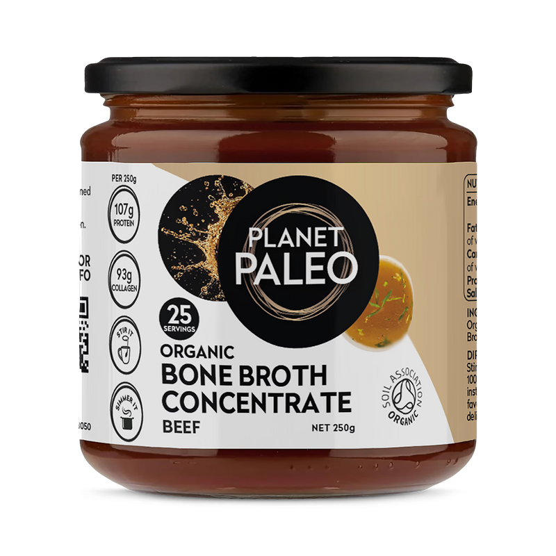 Planet Paleo organic beef bone broth concentrate 250g, UK version