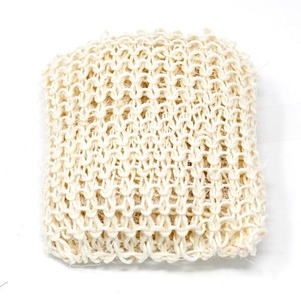 Sisal extra exfoliating sponge cushion with handle (British brand)