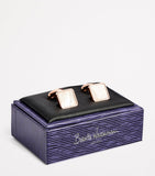 Babette Wasserman rose gold-plated key stone cufflinks, imported from the UK