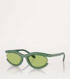 Swarovski Oval SK6006 sunglasses pavé crystals - British product