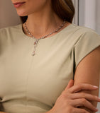 Boodles Raindance necklace platinum rose gold diamonds - British product