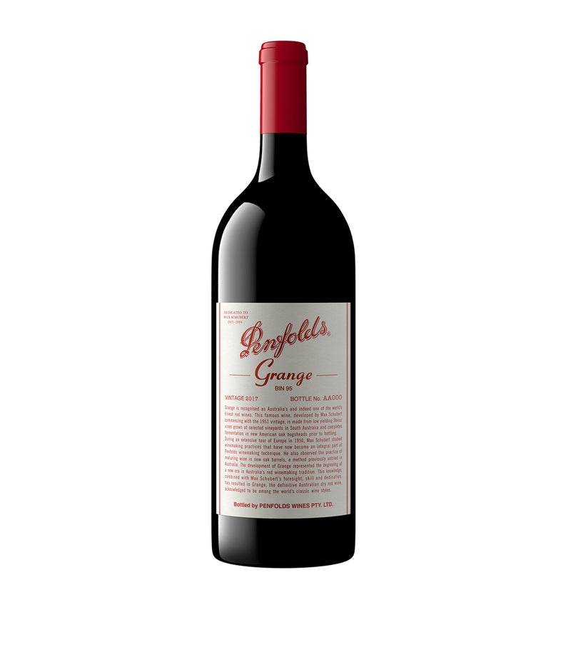 Penfolds Grange Shiraz 2017 Magnum 1.5L red wine, imported from the UK