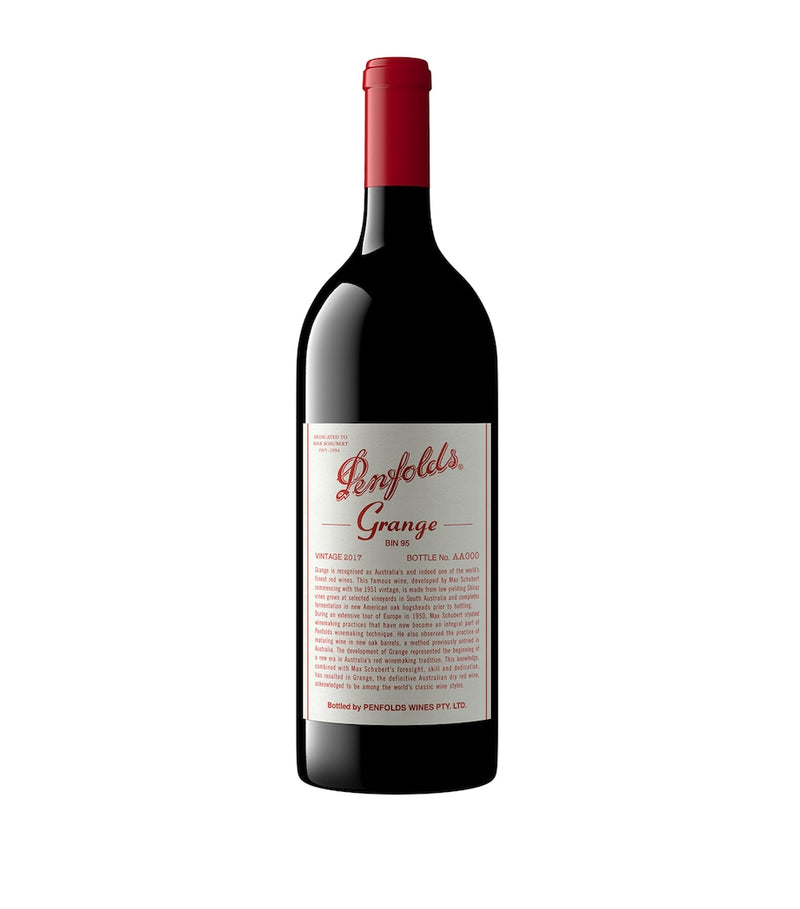 Penfolds Grange Shiraz 2017 Magnum 1.5L red wine, imported from the UK