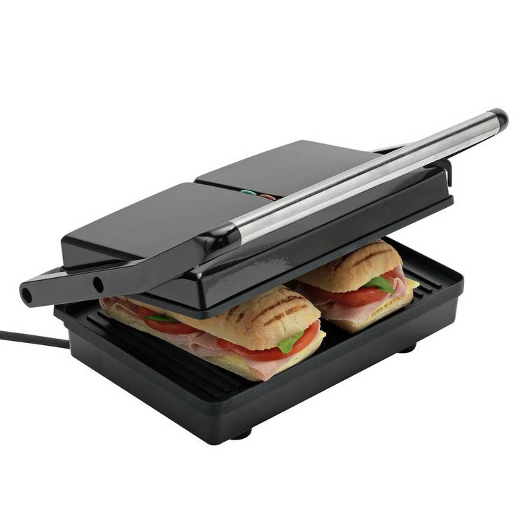 Cookworks 2 Portion Panini Press black, UK version