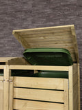 Charles Bentley wooden double bin storage unit 10x10x10cm, imported from the UK