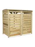 Charles Bentley wooden double bin storage unit 10x10x10cm, imported from the UK