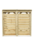 Charles Bentley wooden double bin storage unit 10x10x10cm, imported from the UK