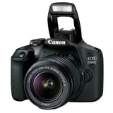 Canon EOS 2000D DSLR camera with 18-55mm lens kit, UK version