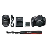 Canon EOS 2000D DSLR camera with 18-55mm lens kit, UK version