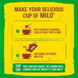 Milo instant malt chocolate drinking powder tin 400g, imported from the UK
