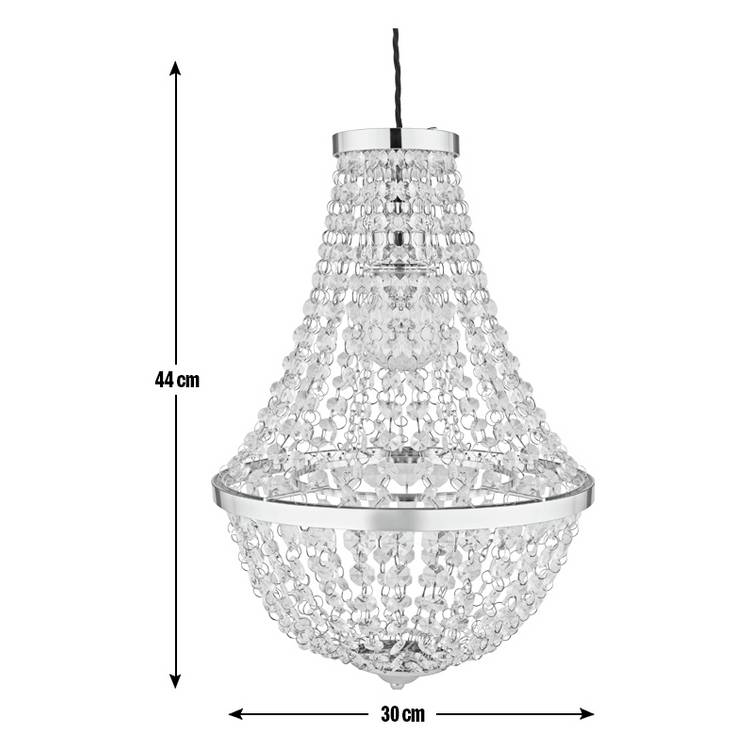 Argos Home chandelier pendant shade chrome 44cm - British product