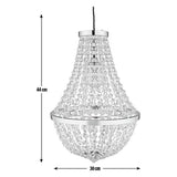 Argos Home chandelier pendant shade chrome 44cm - British product