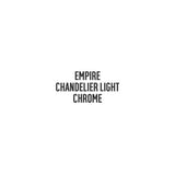 Argos Home chandelier pendant shade chrome 44cm - British product