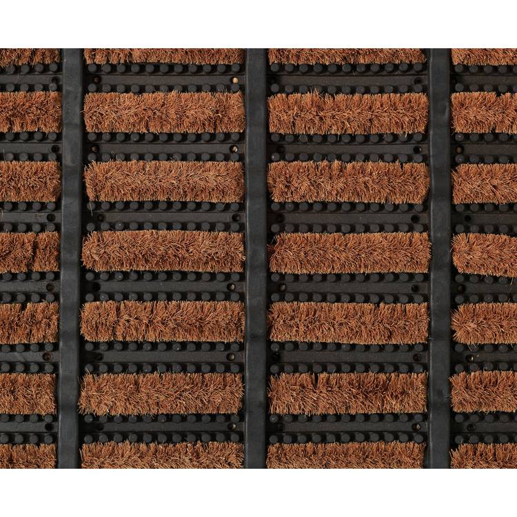 Argos Home doormat black and brown short pile 61x41cm (British brand)