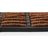 Argos Home doormat black and brown short pile 61x41cm (British brand)