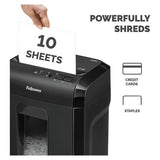 Fellowes micro cut shredder 10M 10 sheet 19 litre, imported from the UK
