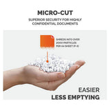 Fellowes micro cut shredder 10M 10 sheet 19 litre, imported from the UK