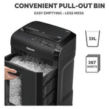 Fellowes micro cut shredder 10M 10 sheet 19 litre, imported from the UK