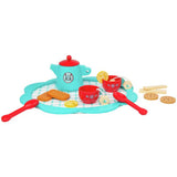 Chad Valley wooden tea set playset with accessories, UK version
