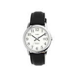 Timex men's black leather strap watch 35mm (British brand)