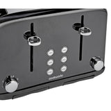 Cookworks Pyramid 4 Slice Toaster in Black, imported from the UK