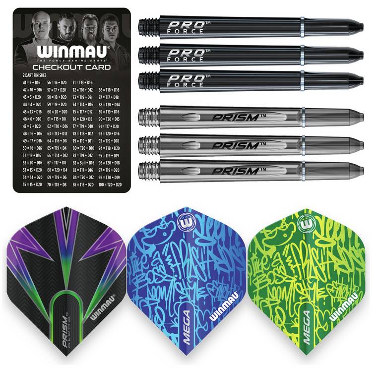 Winmau Tuscan 24g Urban Grip darts set, imported from the UK