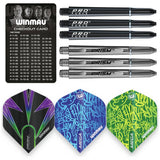 Winmau Tuscan 24g Urban Grip darts set, imported from the UK