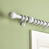 Argos Home Grey Wooden Fixed Curtain Pole - 180cm