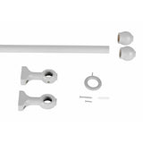 Argos Home grey wooden curtain pole 180cm - British product