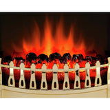Glen Crofton 2kW classic brass inset electric fire, imported from the UK