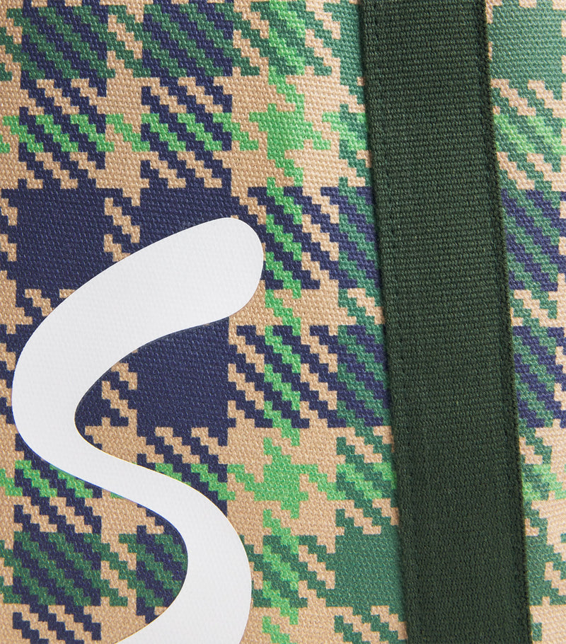 Harrods mini tartan check tote bag (British brand)
