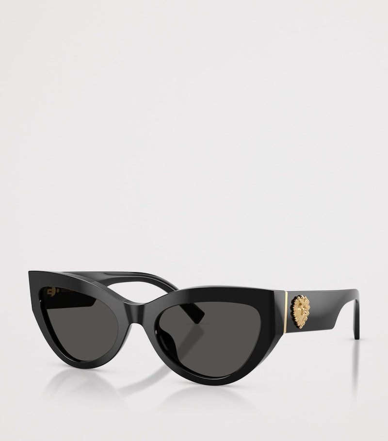 Dolce&Gabbana cat-eye sunglasses with gold hearts, UK version