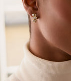 Boodles Over the Moon earrings in yellow gold with diamonds - British product