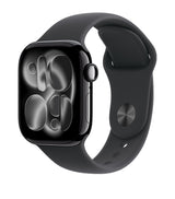 Harrods Apple Watch Series 11 Aluminium with Black Sport Band Smartwatch 42mm Small/Medium- Buy online at McGrocer