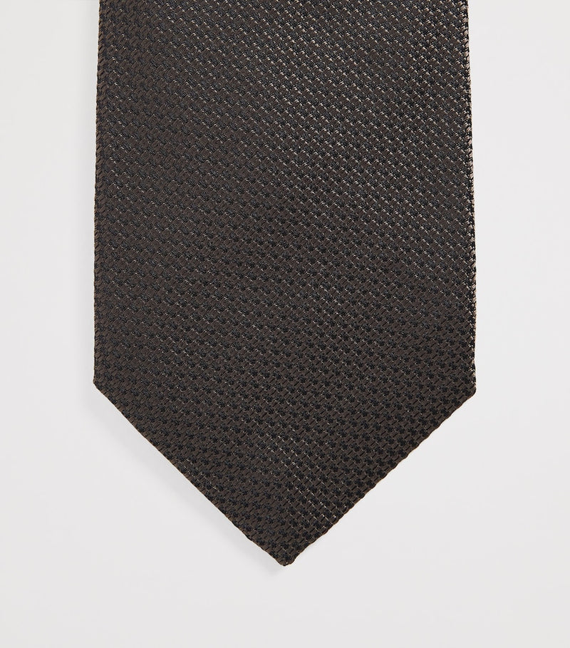 Isaia silk seven-fold tie width 8cm - British product