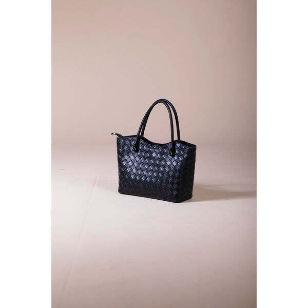 SVNX braided textured crossbody tote (British brand)