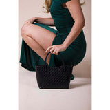 SVNX braided textured crossbody tote (British brand)