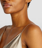 Persée white gold diamond hoop earring, imported from the UK