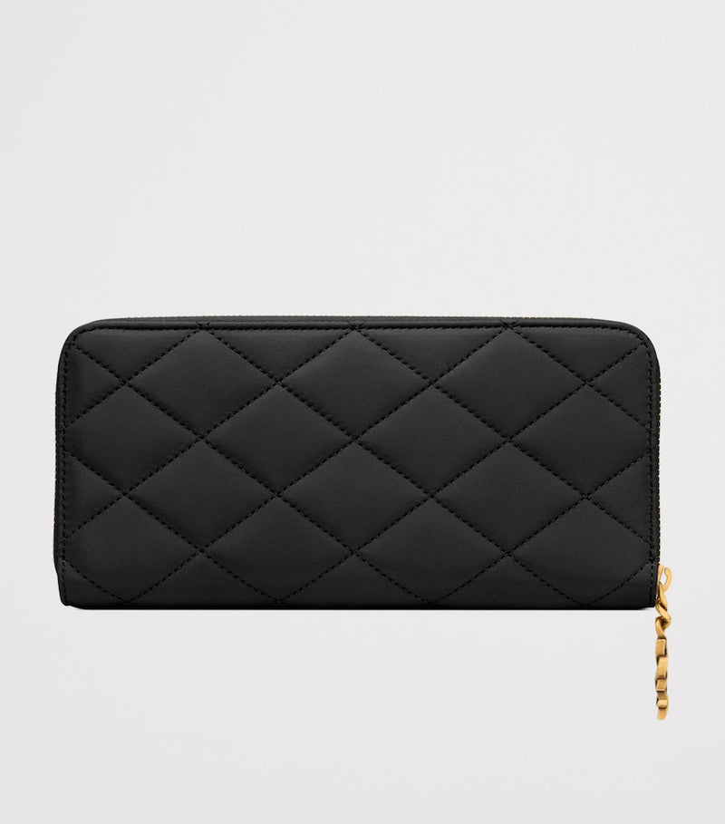 Saint Laurent Matelassé Zip-Up Wallet (British brand)