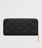 Saint Laurent Matelassé Zip-Up Wallet (British brand)